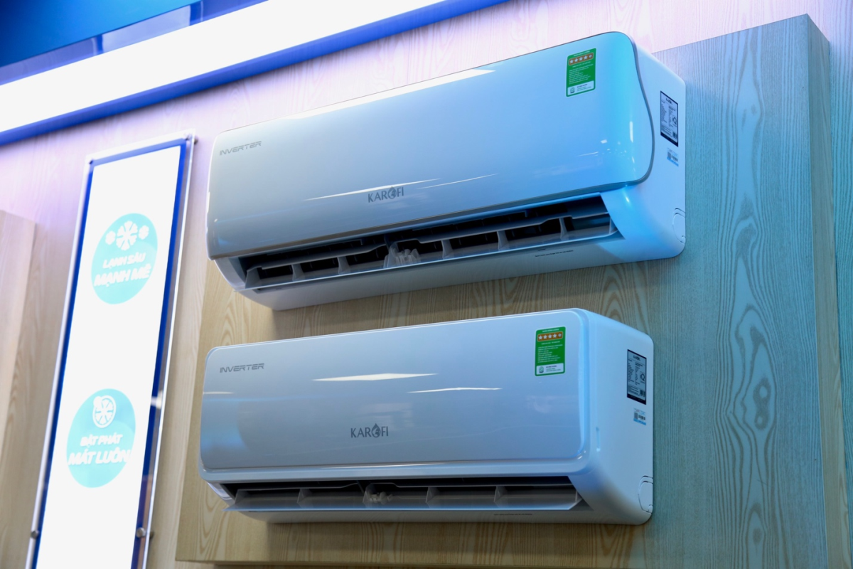 Bộ đôi sản phẩm điều hoà thông Inverter của Karofi.