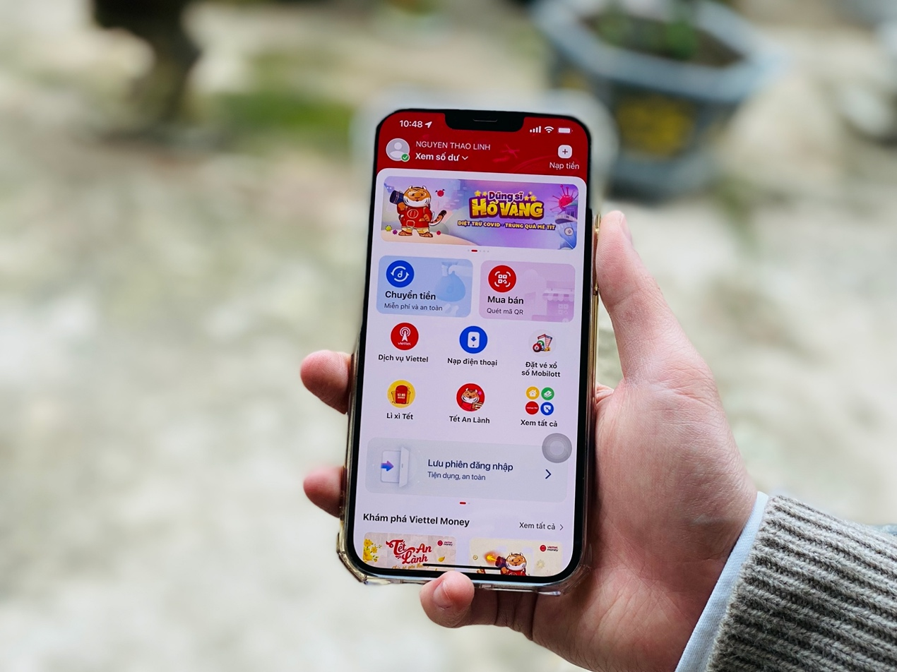 Người dùng có thể tham gia chuỗi sự kiện Tết trên app Viettel Money. Ảnh: Viettel