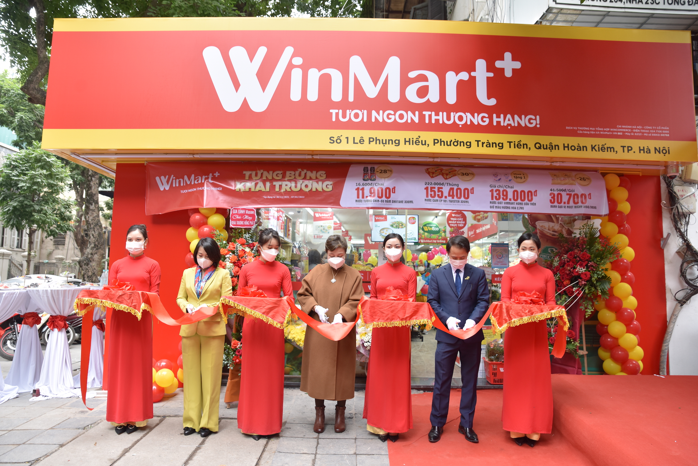 Lễ khai trương một cửa hàng Winmart+ nhượng quyền tại Hà Nội.