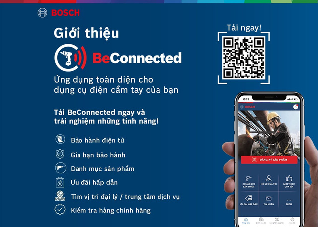 Kiểm tra nhanh sản phẩm Bosch thật-nhái qua ứng dụng BeConnected - Ảnh 1.