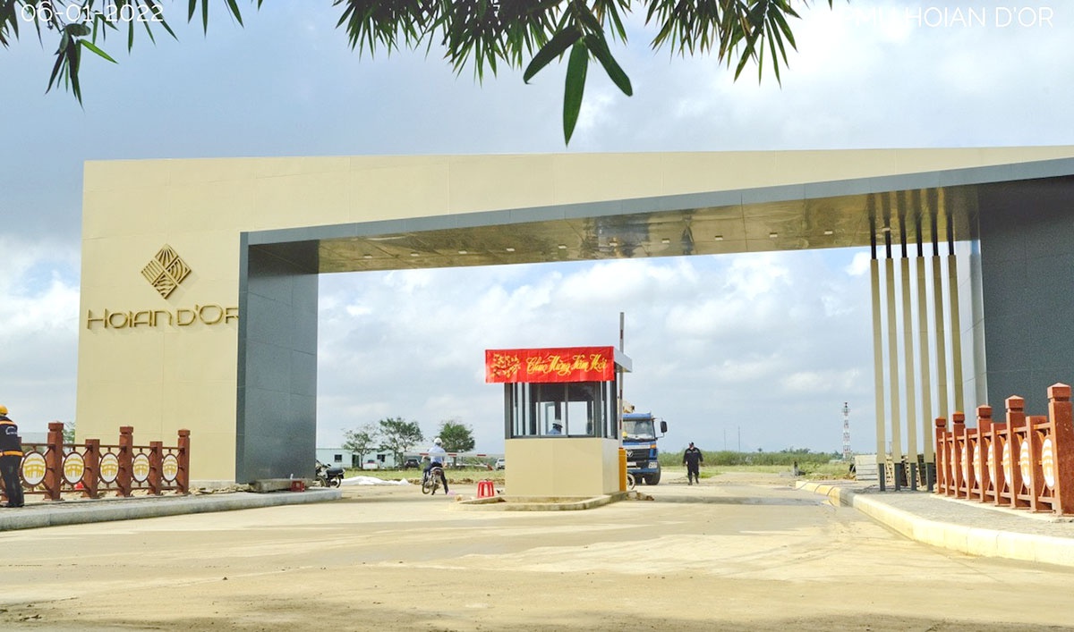 Tiến độ Hoian d’Or: Tốc lực hoàn thiện thô 202 căn shophouse trước tết - ảnh 1