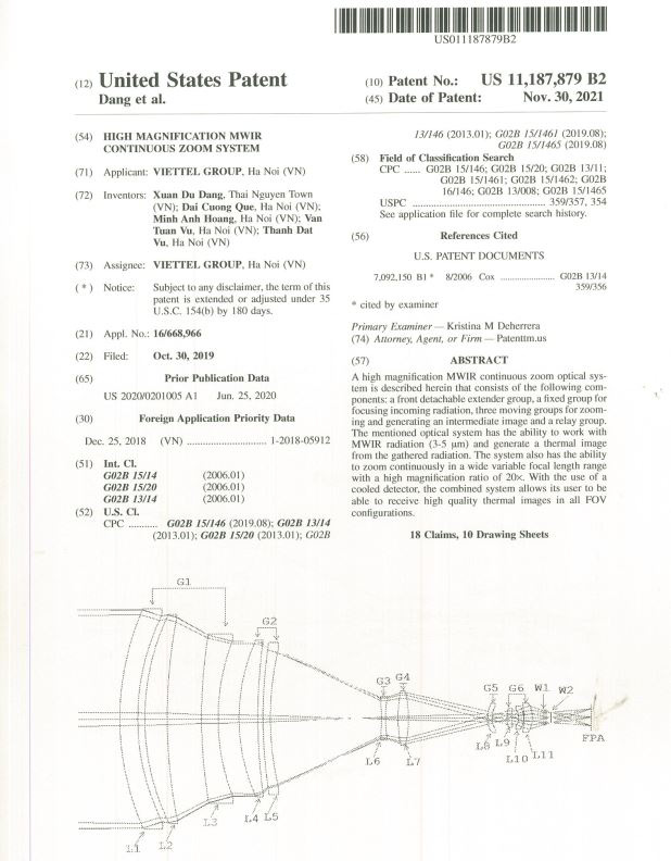 Tổng Công ty Công nghiệp công nghệ cao Viettel bội thu bằng sáng chế công nghệ - Ảnh 2. Tổng Công ty Công nghiệp công nghệ cao Viettel bội thu bằng sáng chế công nghệ - Ảnh 2.