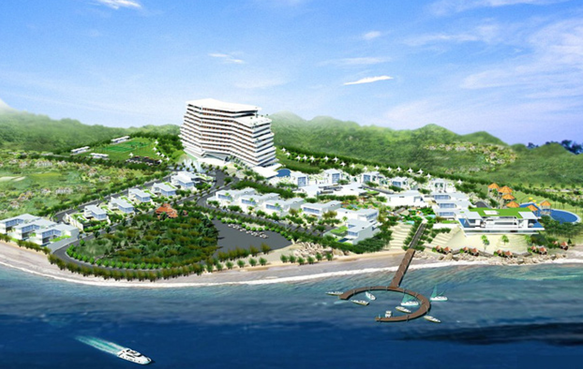 Phối cảnh dự án khu du lịch Hồng Quang - Long Hải.