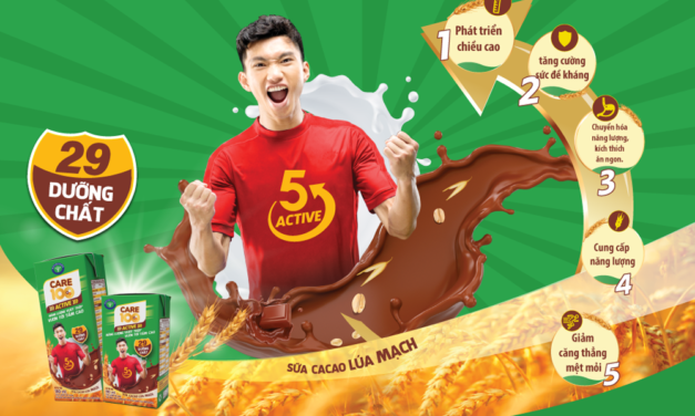 Care 100 Active – Sữa cacao lúa mạch sở hữu hệ chất ‘5 Active’