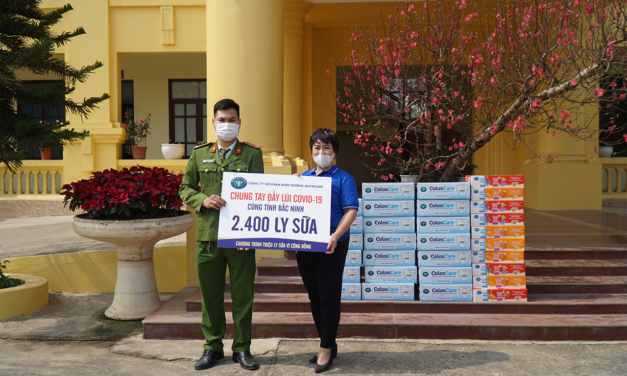 Nutricare trao tặng 24.000 ly sữa tiếp sức cho tâm dịch trước Tết Nguyên đán 2021