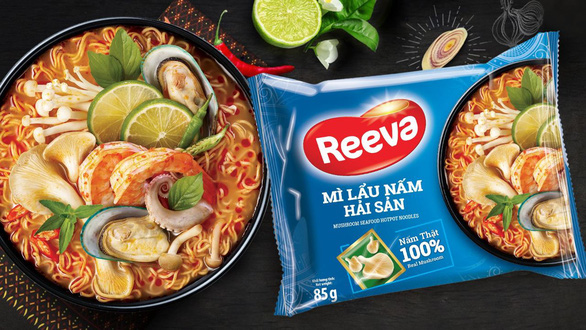 Mì Reeva cao cấp với nấm bào ngư và rong biển tươi giúp giải ngấy hậu Tết