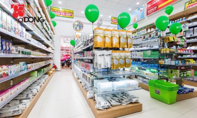 Á Đông cung cấp quầy kệ trưng bày cho chuỗi nhà thuốc An Khang